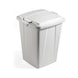 DURABLE DURABIN (R) 90 l grey waste bin without lid - DURABIN (R) 90 l waste bin, grey - 3