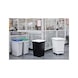 DURABLE DURABIN (R) 90 l grey waste bin without lid - DURABIN (R) 90 l waste bin, grey - 2