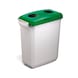 DURABLE Hinged lid for DURABIN (R) 60 l bin, green, with 2 openings - Hinged lid for DURABIN (R) 60 l waste bin - 2