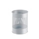 DURABLE Perforated metal wastepaper bin, 15 l, grey - Metal wastepaper bin - 1