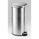 DURABLE Round stainless steel pedal bin, 30 l - Stainless steel pedal bin - 3