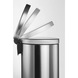 DURABLE Round stainless steel pedal bin, 30 l - Stainless steel pedal bin - 2