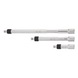 MILWAUKEE Steckschl&uuml;ssel Verl&auml;ngerrungs-Set 3/8 Zoll verriegelbar, 3-teilig 4932480644 - Vergr&ouml;&szlig;erungsst&uuml;ck (Steckschl&uuml;ssel) - 3