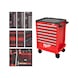 MILWAUKEE Werkstattwagen 27 Zoll / 69 cm mit Werkzeugbest&uuml;ckung 131-teilig rot 4932499182 - Werkstattwagen - 1