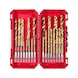 MILWAUKEE Metalbohrer SHOCKWAVE(TM) HSS-G TIN Red Hex Set (25-teilig) 4932500420 - Spiralbohrer mit Zylinderschaft - 1