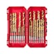MILWAUKEE Metalbohrer SHOCKWAVE(TM) HSS-G TIN Red Hex Set (25-teilig) 4932500420 - Spiralbohrer mit Zylinderschaft - 2