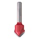 MILWAUKEE V-Nutfr&auml;ser 18/60 mm mit 8 mm Schaft f&uuml;r Aluminium - 1 St&uuml;ck 4932500956 - Schaftfr&auml;ser (nicht l&ouml;sbare Schneiden) - 1
