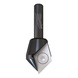MILWAUKEE V-groove cutter with 8 mm shank and carbide indexable inserts, 23/60 mm – 1 piece 4932500958 - Angled form cutters (non-detachable cutting edges) - 1