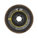ATORN Flap disc grain 60, 125 mm, angled, stainless steel/steel - flap zımpara - paslanmaz &ccedil;elik, &ccedil;elik i&ccedil;in y&uuml;ksek kaliteli &ccedil;ok ama&ccedil;lı plaka - 1