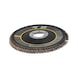 ATORN Flap disc grain 40, 115 mm, angled, stainless steel/steel - Disque &agrave; lamelles - disque universel de haute qualit&eacute; pour l'acier et l'acier inoxydable - 2
