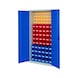 RASTERPLAN Kanallı panelli dolap, model 51, sert sac kapılar RAL 7035/5010 - Sert sac kapılarla kanallı panelli dolap - 1