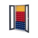 RASTERPLAN Slotted panel cabinet model 51 w viewing window doors RAL 7035/7016 - Slotted panel cabinet with doors with viewing window - 1