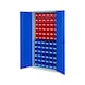 RASTERPLAN Schlitzplattenschrank Modell 52 mit Vollblecht&uuml;ren RAL 7035/5010 - Schlitzplattenschrank mit Vollblecht&uuml;ren - 1