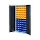 RASTERPLAN Armoire &agrave; panneaux perf. mod&egrave;le 53 portes t&ocirc;le pleine RAL 7035/7016 - Armoire &agrave; panneaux perfor&eacute;s avec portes en t&ocirc;le pleine - 1