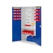RASTERPLAN Tool cabinet 1950x1000x500&nbsp;mm, doors with slotted panel - Tool cabinet with shelves - 1