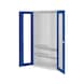 RASTERPLAN Werkzeugschrank 1950x1000x500 mm T&uuml;ren mit Sichtfenster - Werkzeugschrank mit Fachb&ouml;den - 1