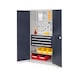 RASTERPLAN Tool cabinet H x W x D 1950 x 1000 x 600 mm doors with slotted panel - Hinged-door cabinet with shelf and drawers - 1