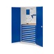 RASTERPLAN Arm. herr. mod. 17 1950x1000x600&nbsp;mm, puertas pan. perf. 7035/5010 - Armario de puerta con bisagras con cajones - 1