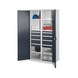 RASTERPLAN Armoire pr ch. lourdes, mod&egrave;le 54 av porte en t&ocirc;le pleine HxlxP 1950x1000x600 mm - Armoires pour charges lourdes avec s&eacute;parateur central - 1