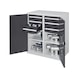 RASTERPLAN Kast zw. belast. m. middensch. 71 m. geh. met. d. h x b x d 1110 x 1000 x 600 mm - Kast voor zware belasting met scheidingswand in het midden - 1
