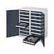RASTERPLAN Arm. ch. lrdes, part. cent., mod. 72 prts t&ocirc;le pleine, HxlxP 1 110x1 000x600 mm - Armoires pour charges lourdes avec s&eacute;parateur central - 1