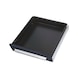 RASTERPLAN Lade, hoogte 100&nbsp;mm/breedte 500 mm RAL 7016, antracietgrijs, draagverm. 110&nbsp;kg