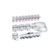 RASTERPLAN System unit model 3 1100x1000x240&nbsp;mm RAL 7035/7016 with accessories - Partition - 2