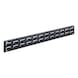 RASTERPLAN Wandrail met sleufplaat, 920 mm x 100&nbsp;mm, RAL 7016 - Wandrails voor sleufpanelen - 1