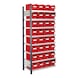 RASTERPLAN Est. insertable piso adic. mod. 12 2000x1000x400&nbsp;mm 8 estantes galv. RAL 7016 - Estante insertable con cajas de almacenamiento de visualizaci&oacute;n f&aacute;cil - 1