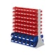 RASTERPLAN Moduł systemu stojaka dwustr., model 35 1100x1000x430mm kol. RAL7035 jasnoszary - Moduły systemu stojaka, dwustronne - 1
