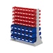 RASTERPLAN Stand system unit d.-sided mod.37 1100x1000x430mm col. RAL7035 light grey - Stand system units, double-sided - 1