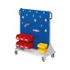 RASTERPLAN RasterMobil tk. ar. 4 delikli/2 kanal. plaka ile, 1230x1000x500&nbsp;mm RAL 7035/5010 - Malzeme ve alet arabaları - 1