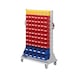RASTERPLAN Bogie 84 RAL 7035 with easy-view storage bins - Trolley with easy-view storage bins made of polyethylene - 1