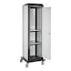 RASTERPLAN ToolTower，移动式，2175x700x700 毫米，带 4 个孔板 + 门，RAL 7035/7016 - 单门 ToolTower，移动式 - 1