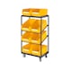 RASTERPLAN Cărucior-platformă distrib. şi preg. comenzi model 21 1315x700x485&nbsp;mm - Cărucior pentru servire și colectare - 1