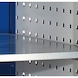 RASTERPLAN ToolTower mobile, 2&nbsp;175x700x700&nbsp;mm 4&nbsp;pann. perf.+porte RAL&nbsp;7035/5010 - ToolTower &agrave; une porte, mobile - 2