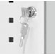 RASTERPLAN ToolTower mobile, 2&nbsp;175x700x700&nbsp;mm 4&nbsp;pann. perf.+porte RAL&nbsp;7035/5010 - ToolTower &agrave; une porte, mobile - 3