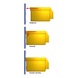 RASTERPLAN Paneles ranurados formato horizontal 450 x 1500 mm RAL 5015 - Panel ranurado - 2