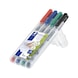 STAEDTLER Lumocolor M non-permanent universal pen, 4 assorted colours, box - Fine-tip pen - 1