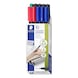 STAEDTLER Lumocolor F permanent universal pen, 0.6 mm, assorted, box of 10 colours - Fine-tip pen - 1