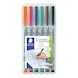 STAEDTLER Lumocolor S non-permanent universal pen, 6 assorted colours, box - Fine-tip pen - 2