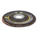 ATORN Flap disc grain 60, 115 mm, angled, stainless steel/steel - Lamellenschijf - hoogwaardige universele schijf voor rvs, staal - 2