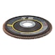 ATORN Flap disc grain 80, 115 mm, angled, stainless steel/steel - Disque &agrave; lamelles - disque universel de haute qualit&eacute; pour l'acier et l'acier inoxydable - 2