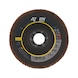 ATORN Flap disc grain 40, 125 mm, flat, stainless steel/steel |PROMOTION - Disque &agrave; lamelles - disque universel de haute qualit&eacute; pour l'acier et l'acier inoxydable |PROMOTION - 1