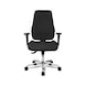 TOPSTAR Swivel chair P91 polished aluminium, black - P91 office swivel chair - 1
