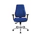 TOPSTAR Swivel chair P91 polished aluminium, blue - P91 office swivel chair - 1