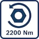 BOSCH Schlagschrauber GDS18V-1400, 2x EXBA18V-80 in L-BOXX 06019R5003 - Akku-Schlagschrauber GDS18V-1400 - 3