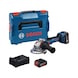 BOSCH cordless angle grinder GWS 18V-11 S, 2x cordless GBA 18V 5.0Ah in L-BOXX 06019N4005 - Angle grinder (cordless) - 1