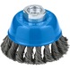 BOSCH Metal heavy cup brush, 75 x 0,5 mm, M10, knotted 2608620756 - Cup brush - 1