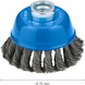 BOSCH Metal heavy cup brush, 75 x 0,5 mm, M10, knotted 2608620760 - Cup brush - 2